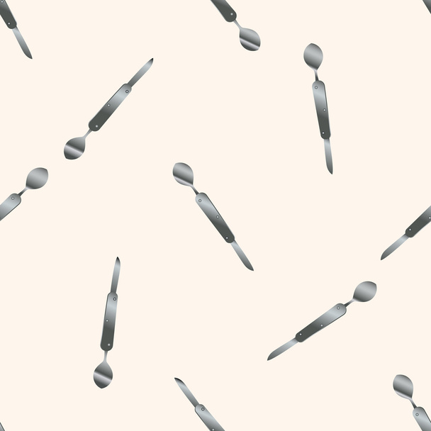 camping utility knives , cartoon seamless pattern background - Vektor, obrázek