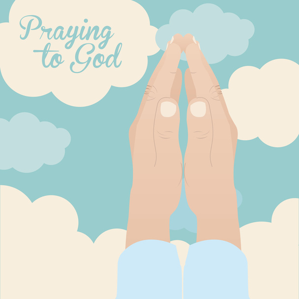Pregare il disegno di Dio
  - Vettoriali, immagini