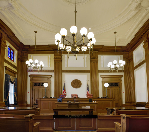Pioneer courthouse tárgyalóteremben downtown portland Oregon - Fotó, kép