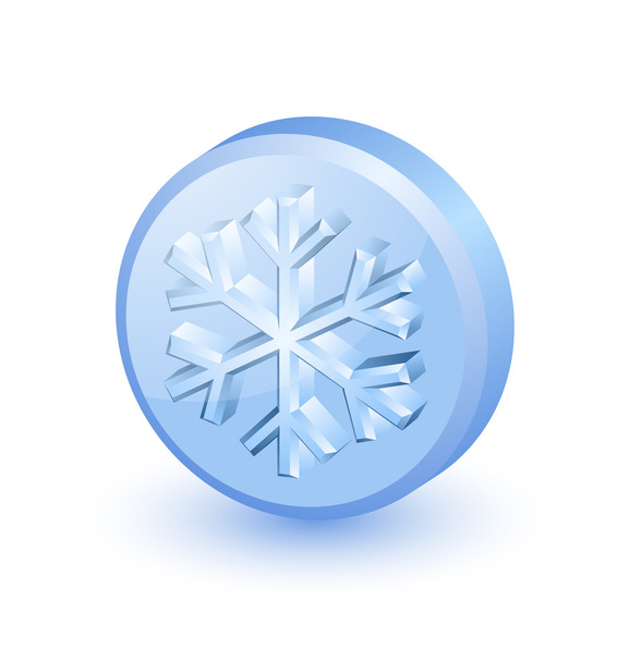 Snowflake icon - Vector, imagen
