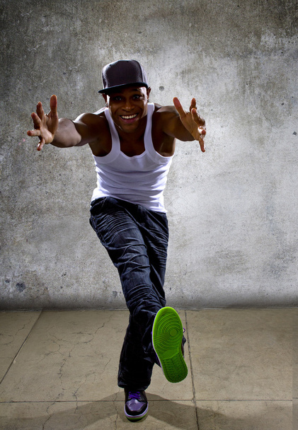 man posing hip hop dance - Photo, Image
