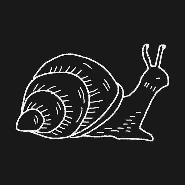 snail doodle - Vector, Image