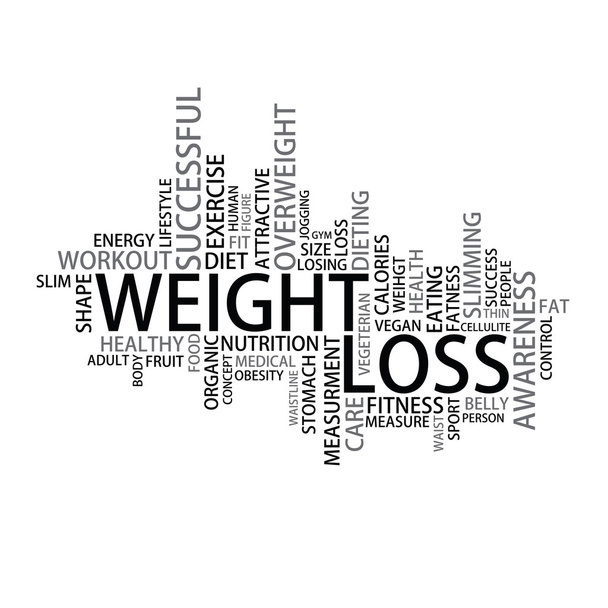 Weight loss Tag Cloud - Διάνυσμα, εικόνα