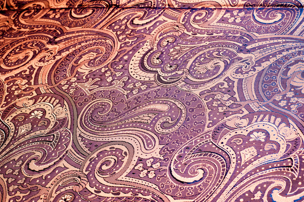Fabric hedvábná textura, hnědá - Fotografie, Obrázek