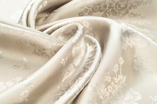Textura de seda de tecido, pintado com as cores de rosas
 - Foto, Imagem