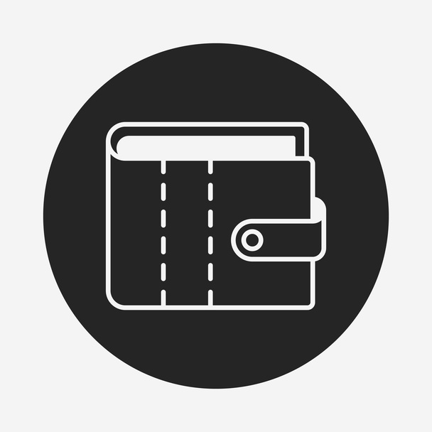 wallet icon - Διάνυσμα, εικόνα