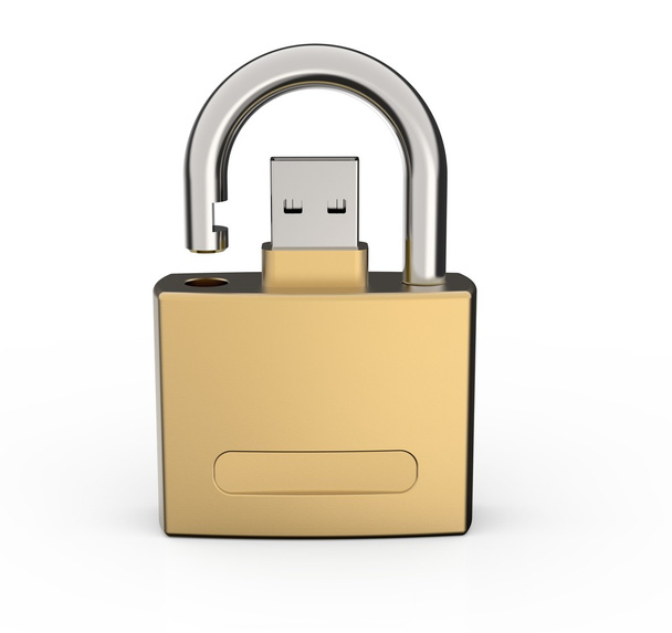 Закріпити USB-накопичувач даних ізольовано на білому тлі
 - Фото, зображення
