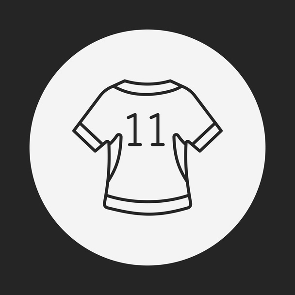Sportswear line icon - Вектор, зображення