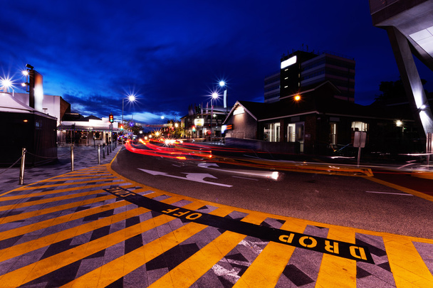 Brisbane City auto světlé stezky  - Fotografie, Obrázek