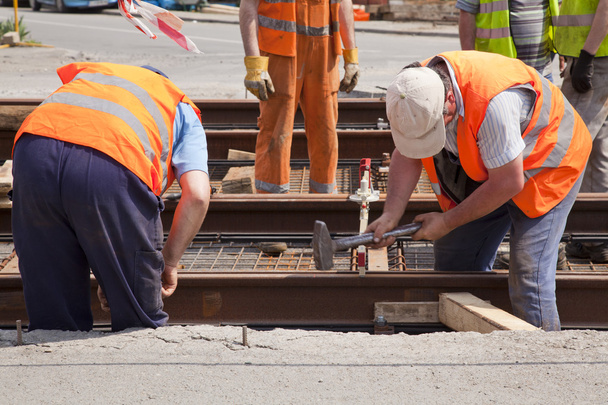 Trabajadores ferroviarios
 - Foto, imagen