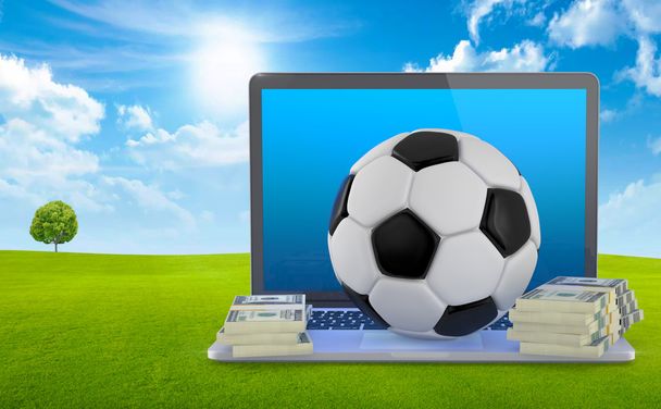 Concept de pari de football en ligne
. - Photo, image