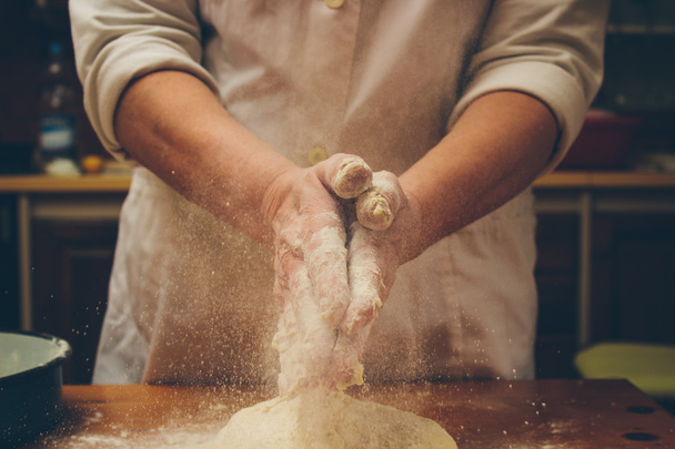 Making bread, retro styled imagery - Photo, Image