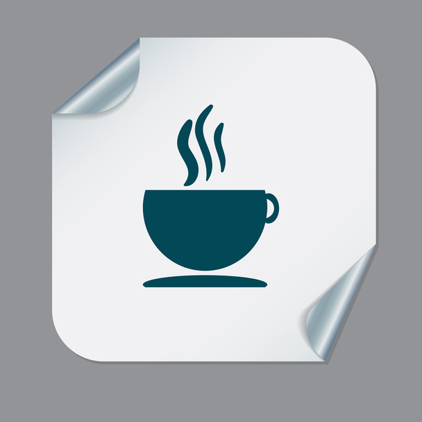 Cup of hot drink. - Vector, imagen