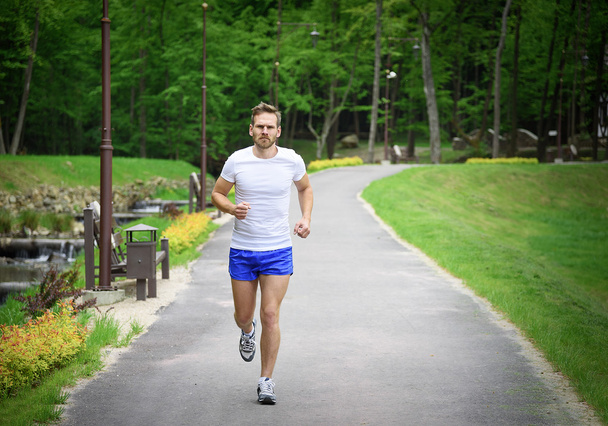 Running fitness man  - Zdjęcie, obraz