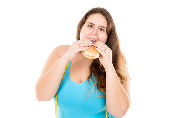 Hungry large girl - Photo, Image