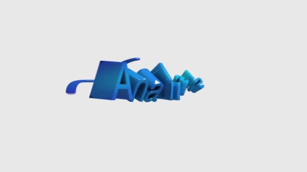 Metin animasyonu 'Analiz' konu tanıtım Powerpoint sunumları (dahil Alpha için) - Video, Çekim