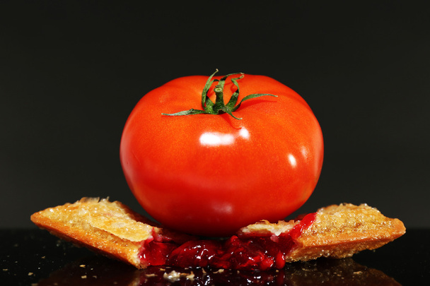 Concept of healthy and unhealthy food - Valokuva, kuva
