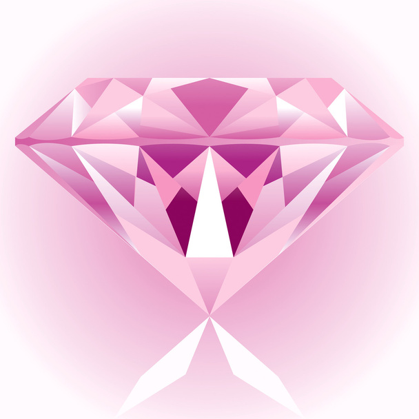 ピンク ダイヤモンド - ベクター画像