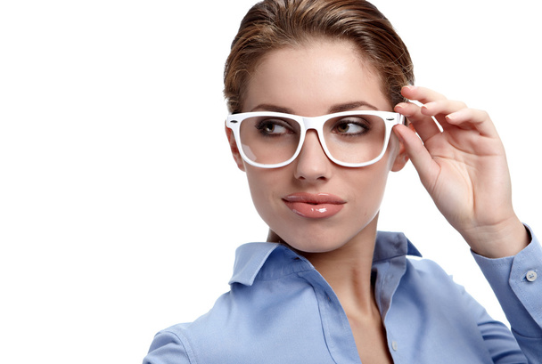 Business woman in glasses - Фото, зображення