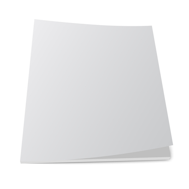 isolated blank brochure or magazine mockup - Vector, Image