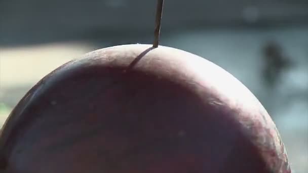 ball drilled with a screw gun - Footage, Video