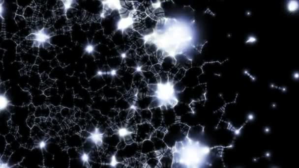espacio lleno de partículas abstractas y entretejidas
 - Metraje, vídeo