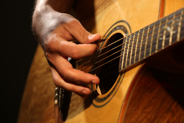 man playing guitar - Photo, Image