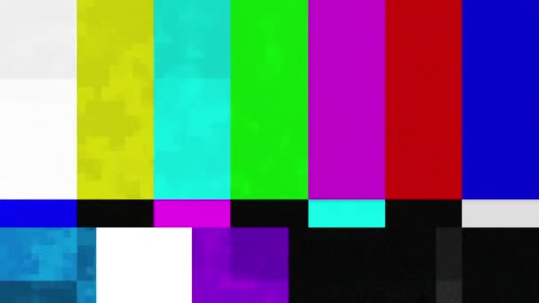 conjunto de barras de cor experimentando dificuldades técnicas
 - Filmagem, Vídeo