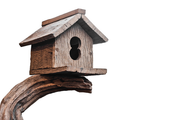 dřevěné ptačí dům - Fotografie, Obrázek