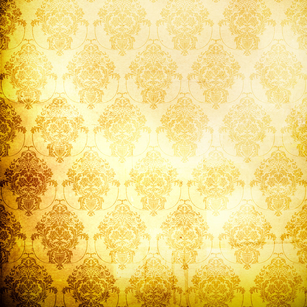 Grunge paper background with damask pattern. - Zdjęcie, obraz