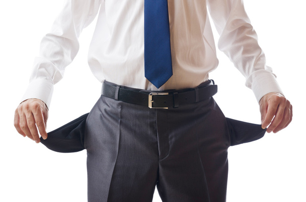 Businessman with empty pockets - Photo, Image