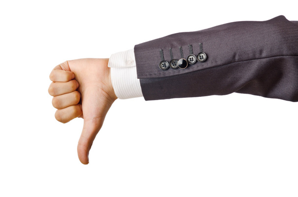 Businessman holding empty hands - Foto, imagen