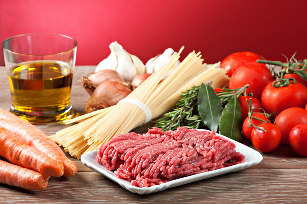 Ingredients for the Bolognese sauce - Photo, image