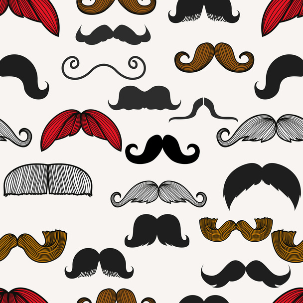 Moustache icons isolated set as labels -Stock Illustration - Vector, imagen
