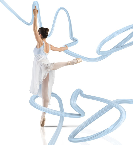 bailarina clásica bailando de puntillas
 - Foto, imagen