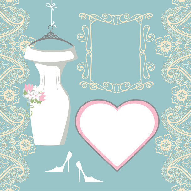 Свадебное свадебное платье с Пейсли границы
 - Фото, изображение