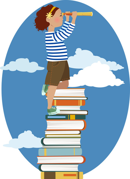 Young reader - Vector, Image