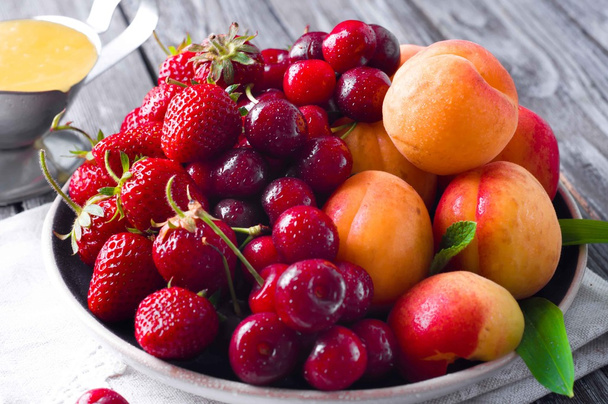 fresh fruits and berries  - Fotó, kép