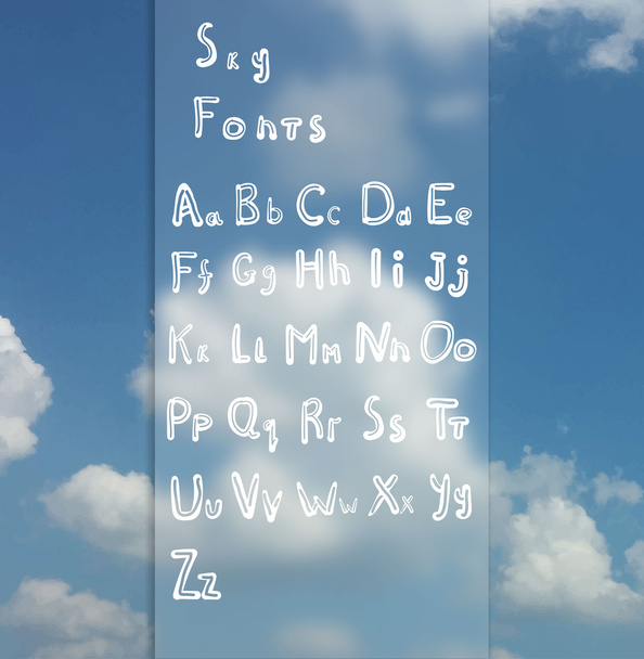 Mão desenhado vintage texturizado vetor ABC letras
. - Vetor, Imagem