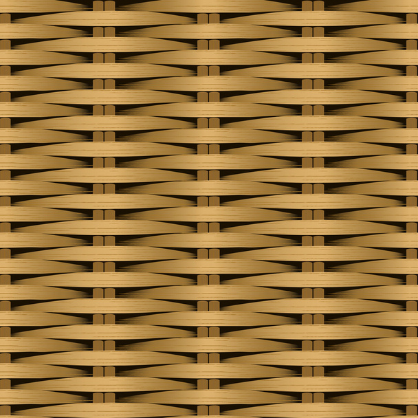 杖平ら編まれた繊維のシームレス パターン - ベクター画像