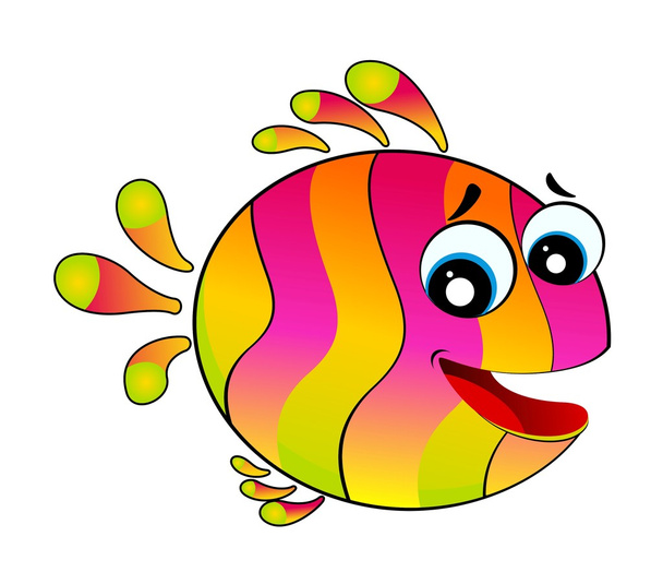 Petit poisson tropical coloré
 - Vecteur, image