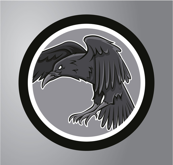 Ravens Circle sticker - Vektori, kuva