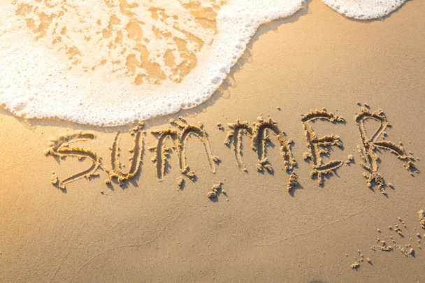 Summer word on sea beach - Foto, Imagem