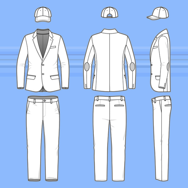Jednoduché rozměry sako, kalhoty a čepice - Fotografie, Obrázek