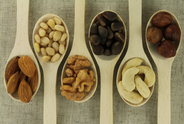 Abstrakti näkymä tl sekoitettu pähkinöitä
 - Valokuva, kuva