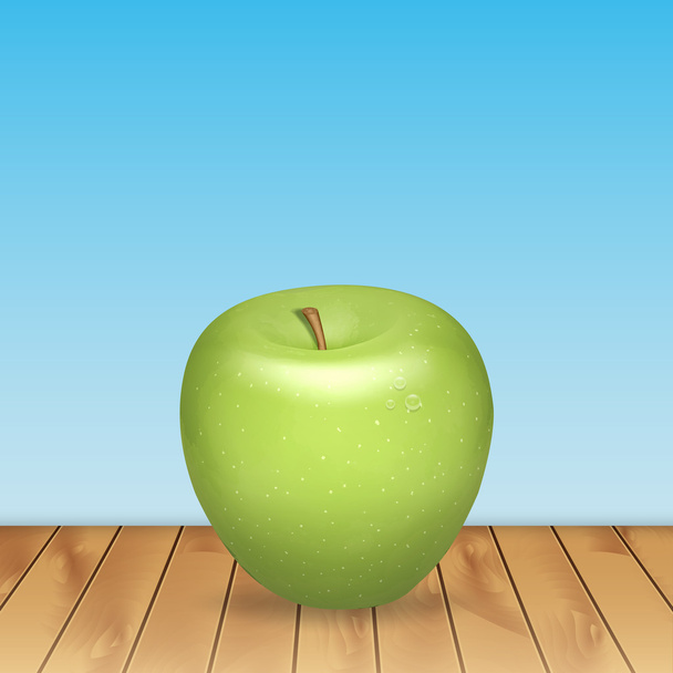zelené jablko - Vektor, obrázek