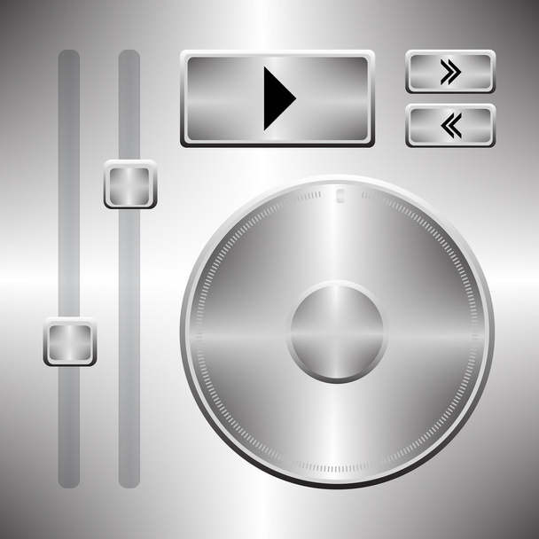 Musik-Player-Icons gesetzt - Vektor, Bild