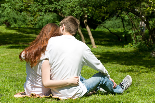 man and woman in the park - Foto, Imagem
