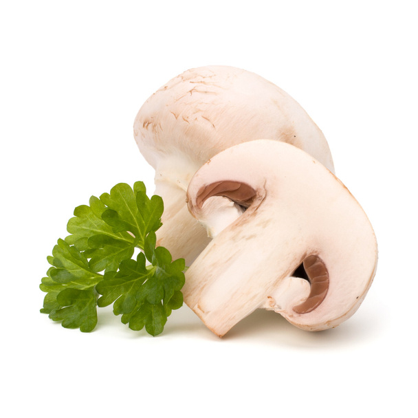 Champignon mushroom and fresh parsley - Φωτογραφία, εικόνα