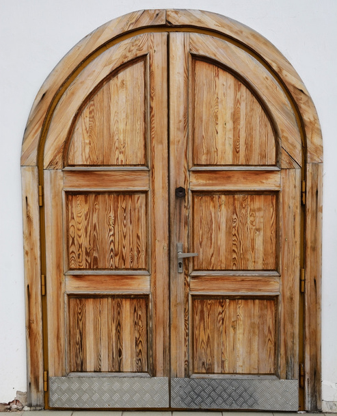 古い木製のドア - 写真・画像